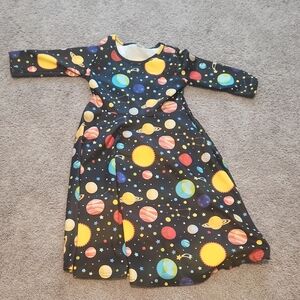 Colorful Space-Themed Dress by funnycokid